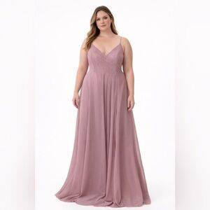 Azazie Skylar Bridesmaid Dress – Vintage Mauve – New With Tags size A 28